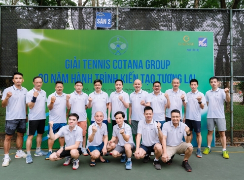 Giải tennis Cotana Group - “30 năm - Dòng chảy kiến tạo tương lai” thành công tốt đẹp